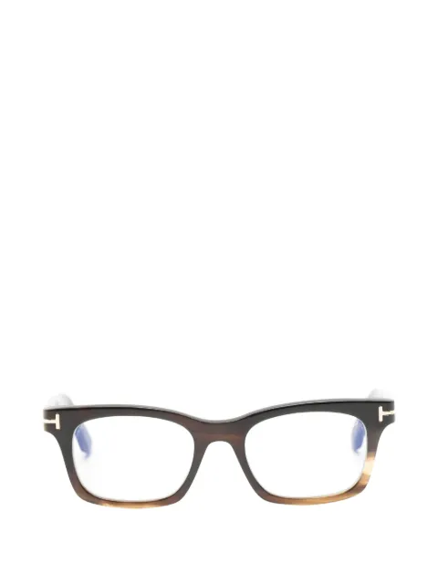 TOM FORD Eyewear lentes con armazón cuadrada y logo T