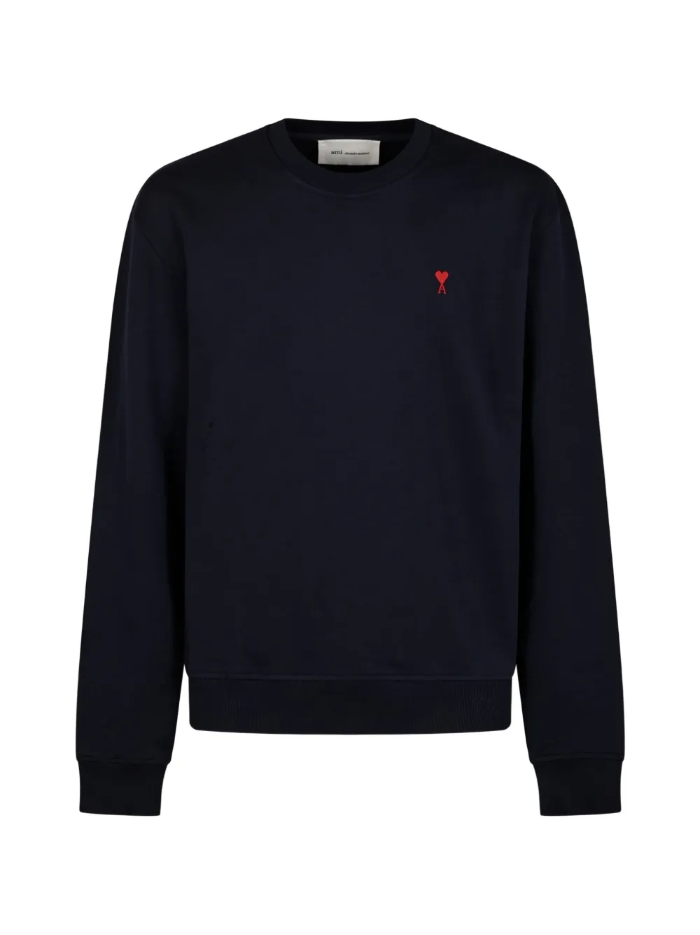 Ami Alexandre Mattiussi Blue Cotton Sweatshirt With Ami De Coeur