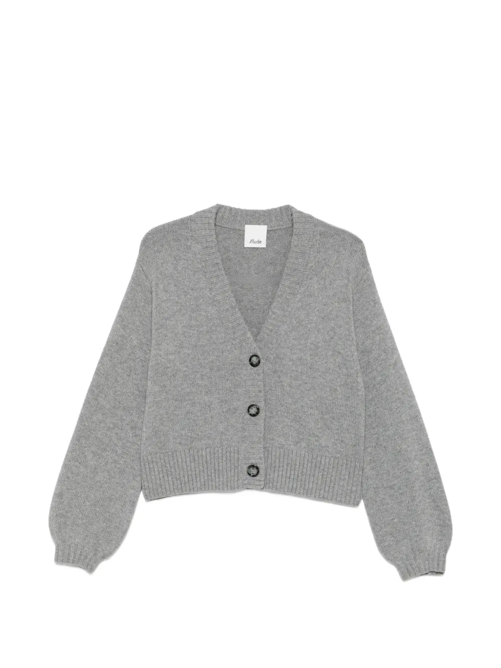 Allude V-neck knitted cardigan - Grigio