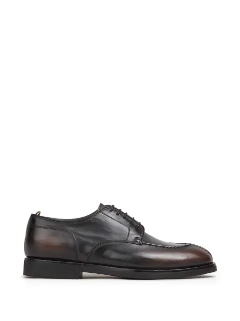Officine Creative Bariton Flexi apron-toe burnished leather shoes