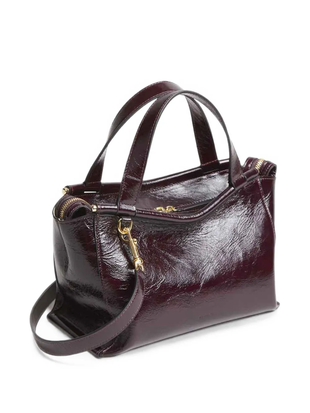 Wandler Ida lakleren shopper Rood
