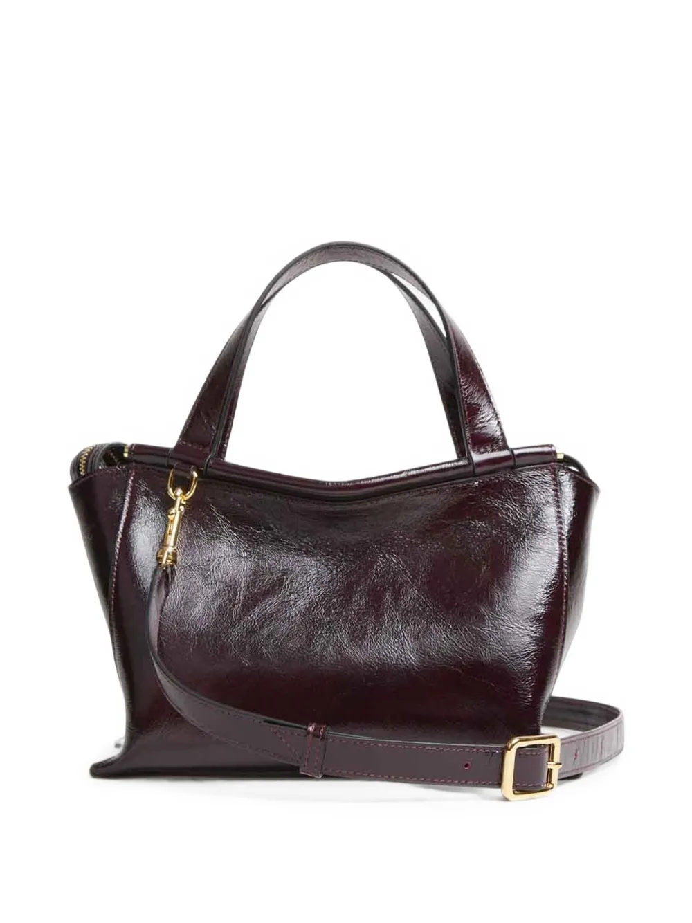 Wandler Ida lakleren shopper Rood