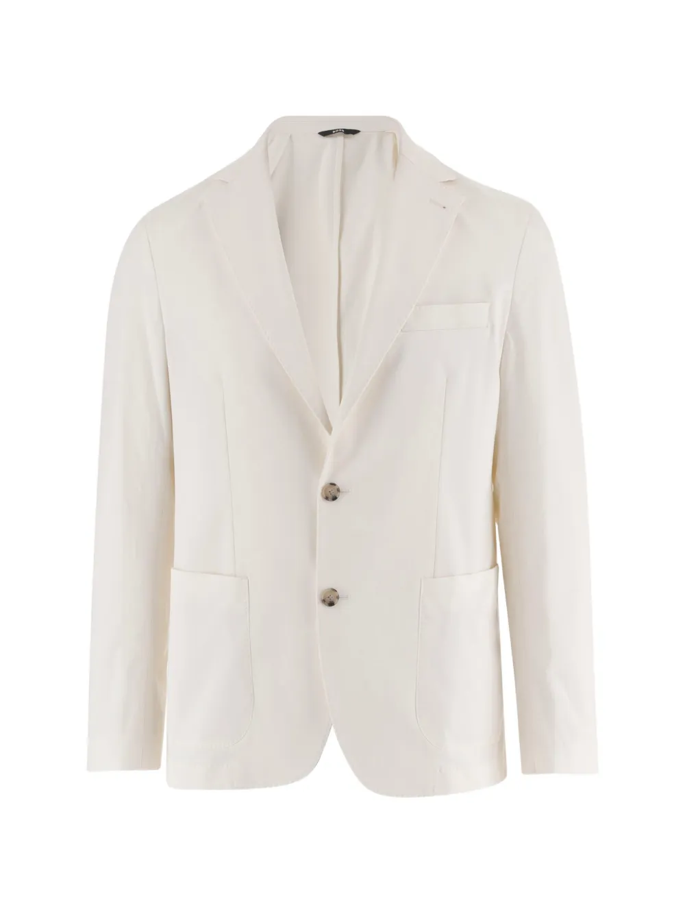 BOSS notched-lapel single-breasted blazer - Bianco