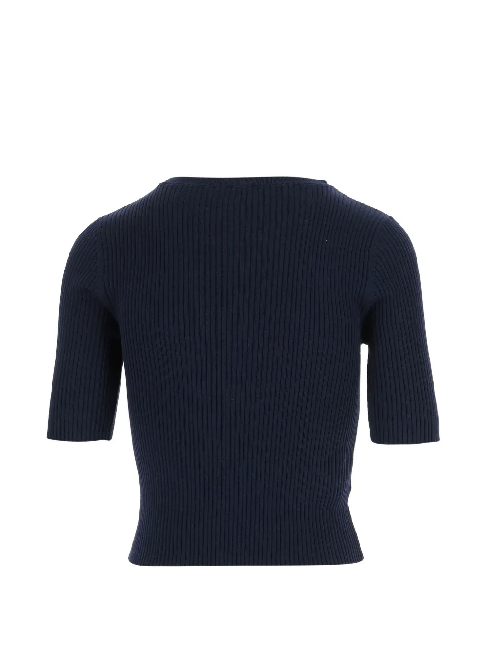 PINKO Wollen trui met logo en korte mouwen Blauw
