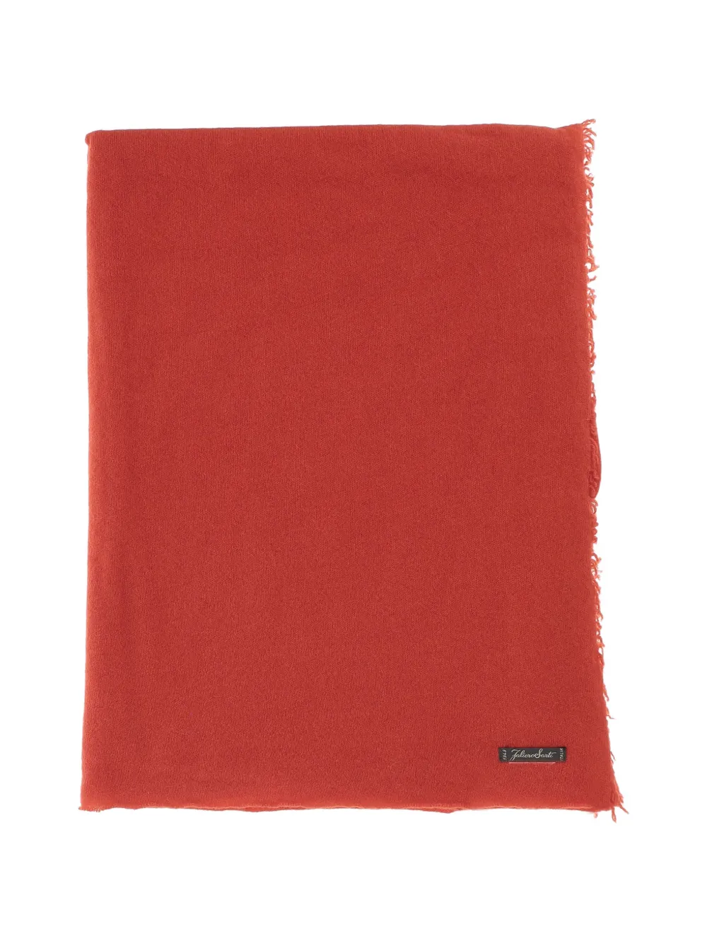 Faliero Sarti Adriel fringed scarf - Rosso