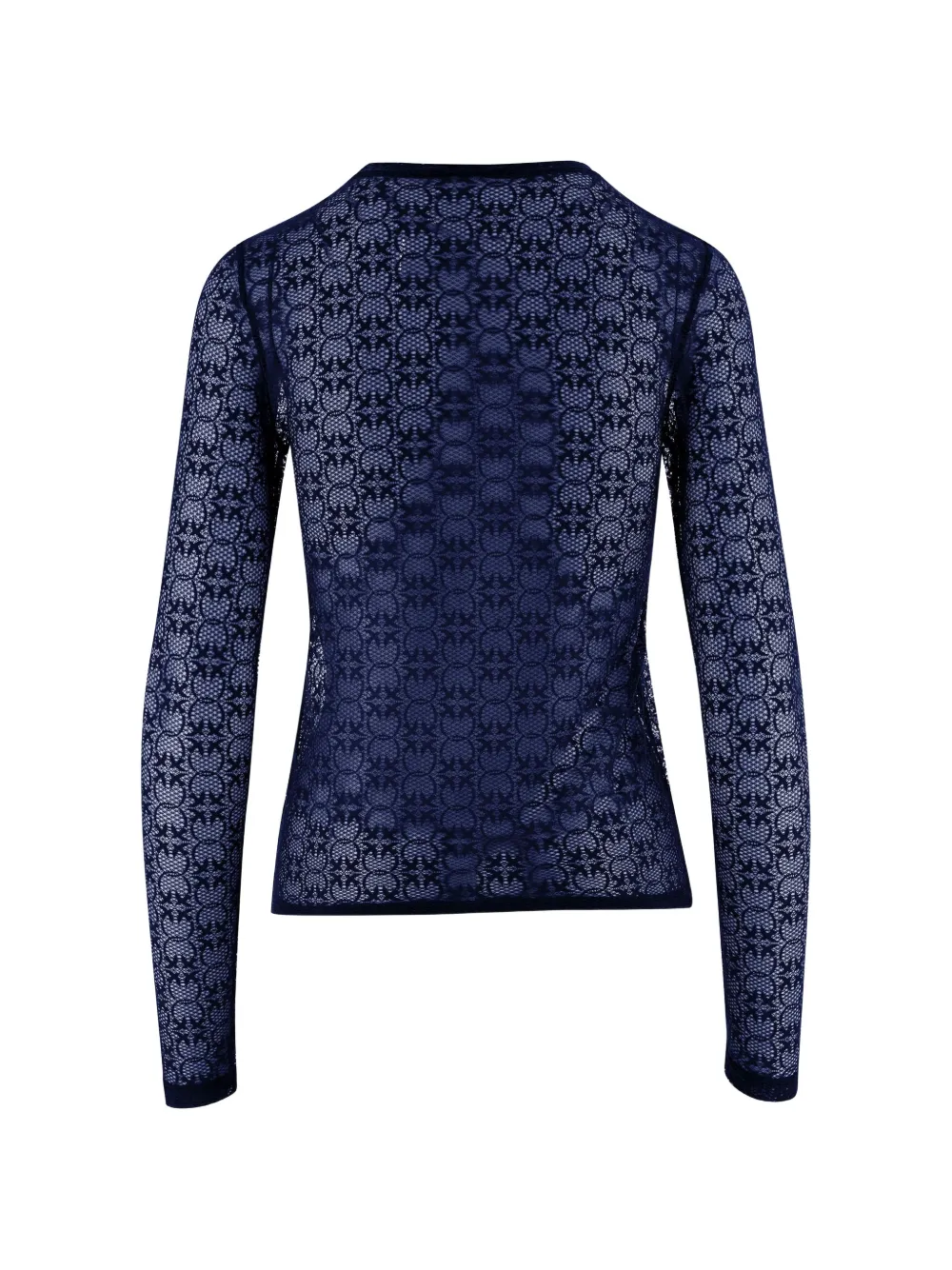 PINKO Trui met stretch en Love Birds-logo Blauw