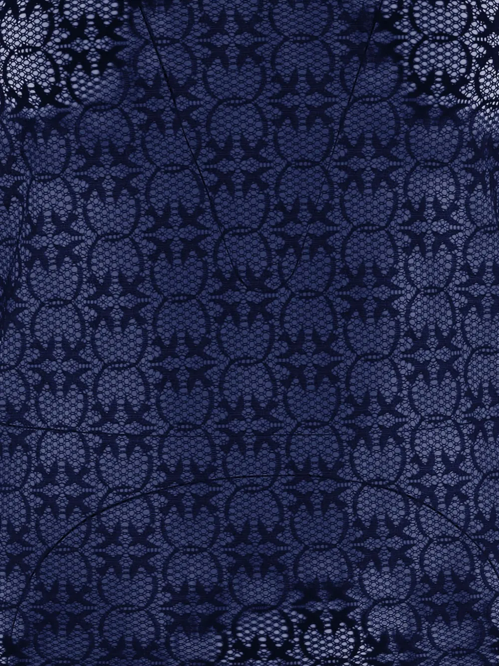 PINKO Trui met stretch en Love Birds-logo Blauw