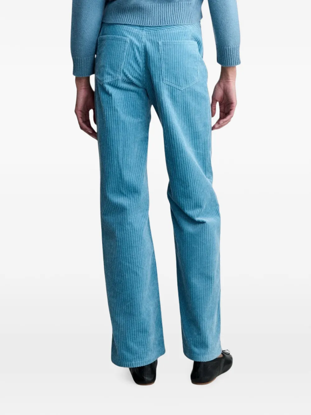 A.P.C. Elisabeth ribfluwelen broek Blauw