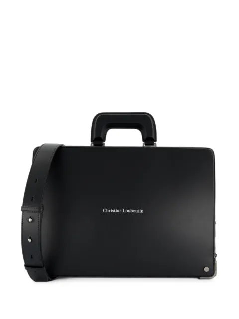 Christian Louboutin Tactical logo-print leather briefcase