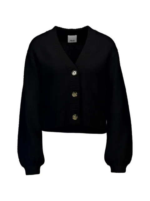 Allude V-neck button-up cardigan