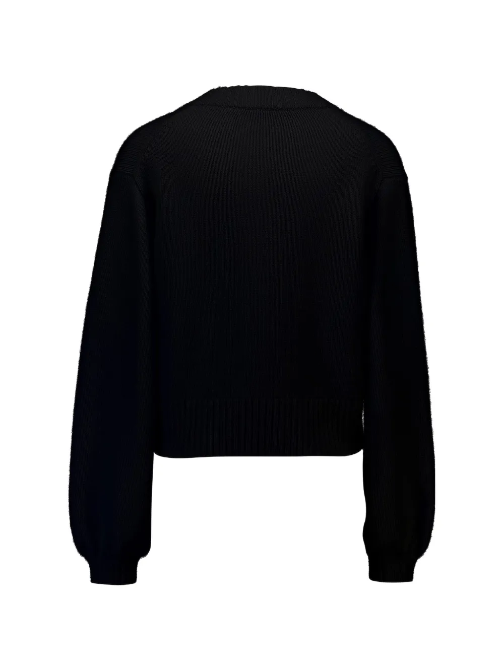 Allude Button-up vest met V-hals Zwart