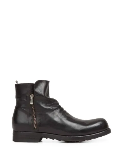 Officine Creative ruched side-zip boots