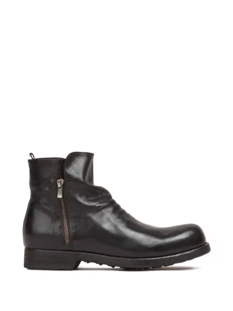 Officine Creative ruched side-zip boots