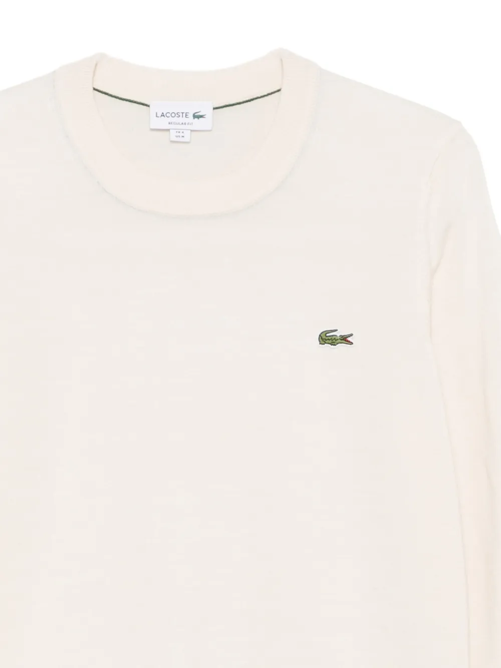 Lacoste Sweater met logopatch Beige