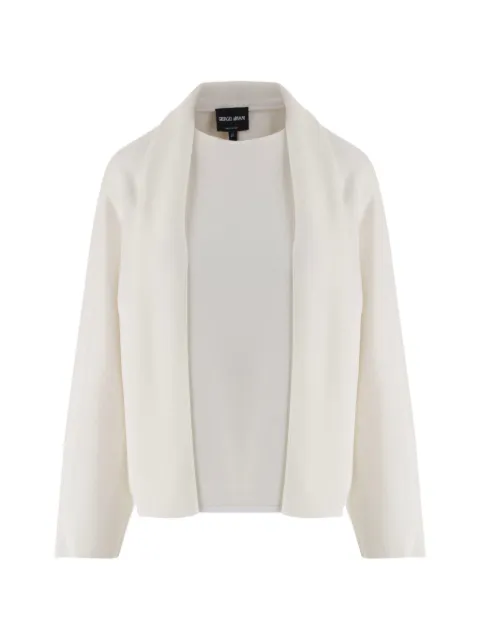 Giorgio Armani shawl-lapel wool sweater