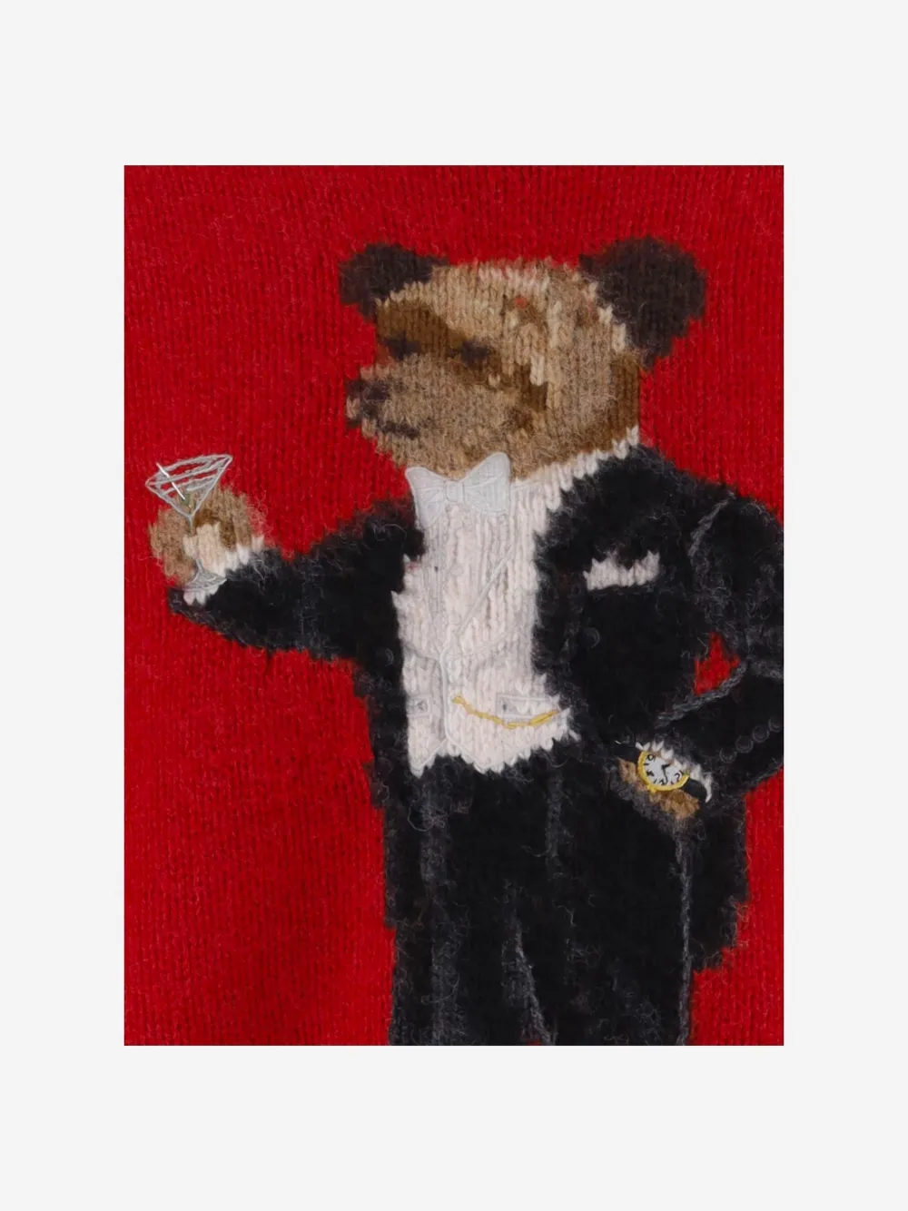 Polo Ralph Lauren Polo Bear intarsia trui Rood