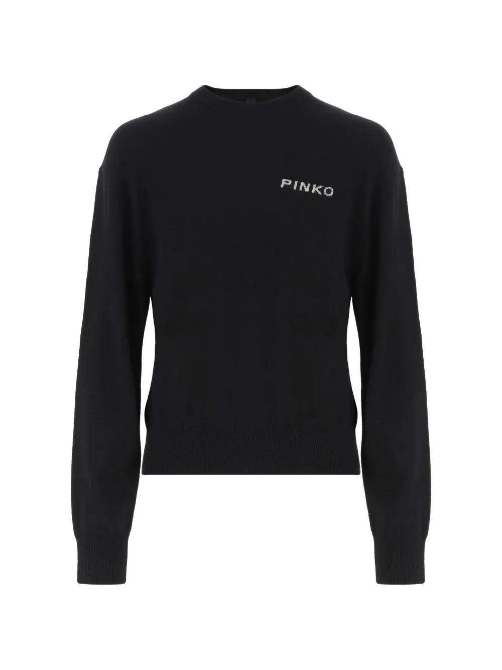 PINKO Love Birds intarsia-knit sweater - Nero