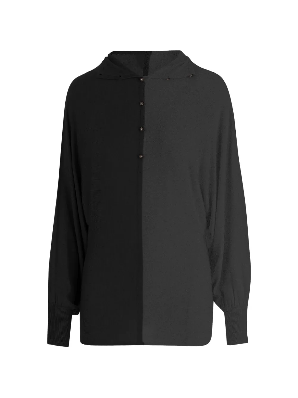 Jacquemus two-tone buttoned sweater - Nero