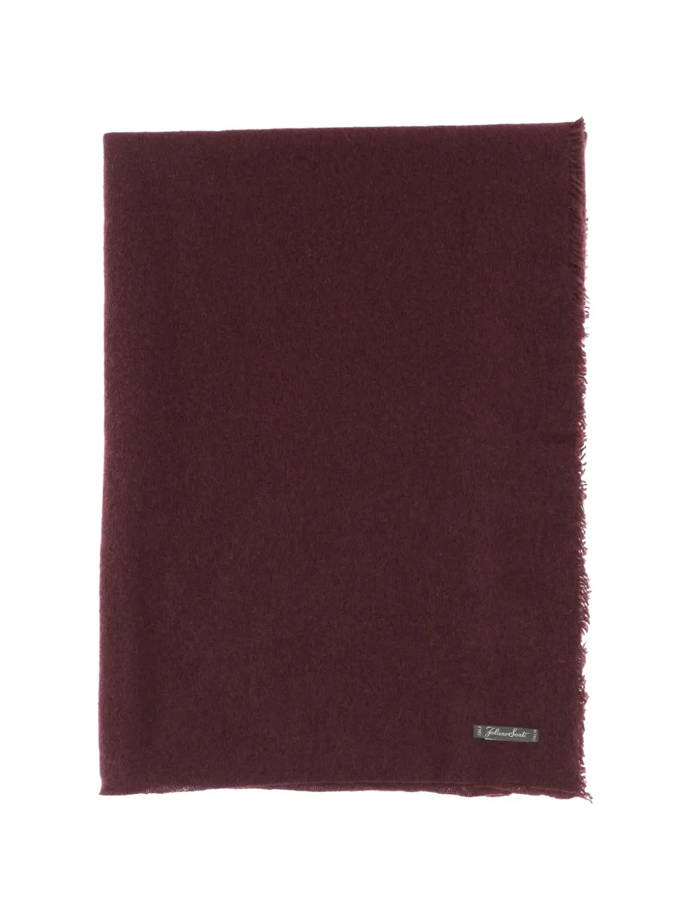 Faliero Sarti Adriel fringed scarf - Rosso