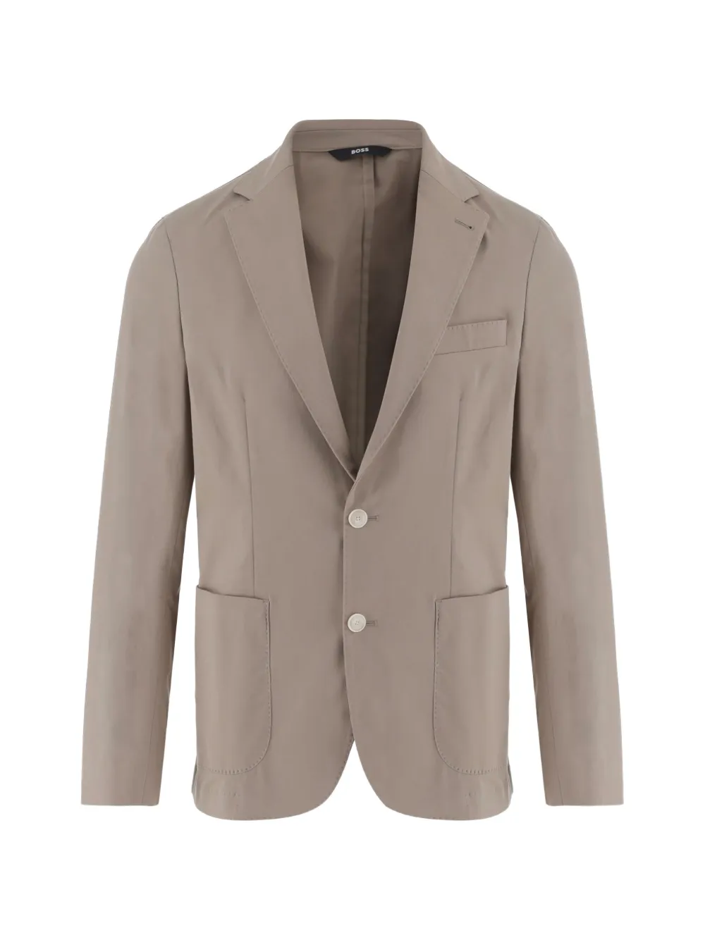 BOSS notch-lapels single-breasted blazer - Marrone