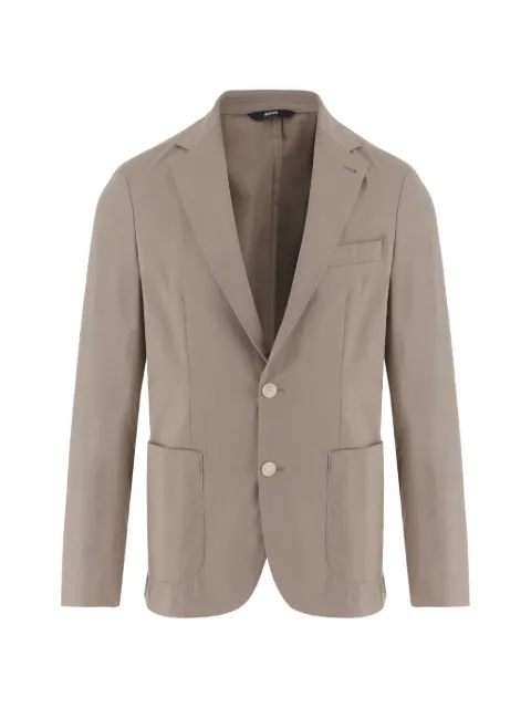 BOSS notch-lapels single-breasted blazer
