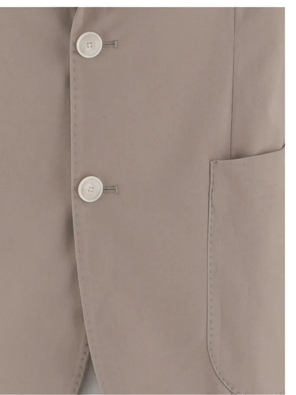 BOSS Blazer met enkele rij knopen en gekerfde revers Bruin