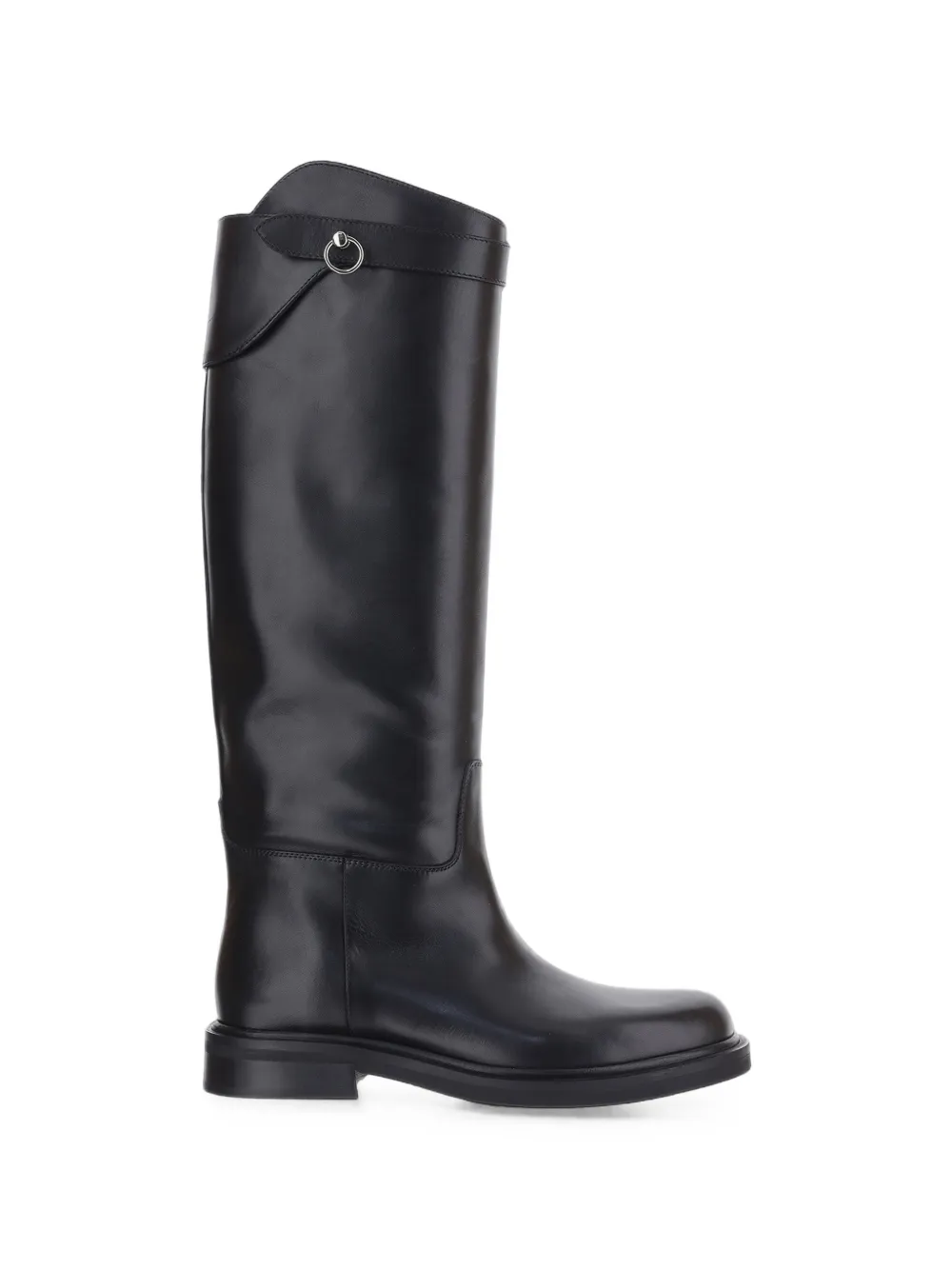 POEVE strap-detail leather boots