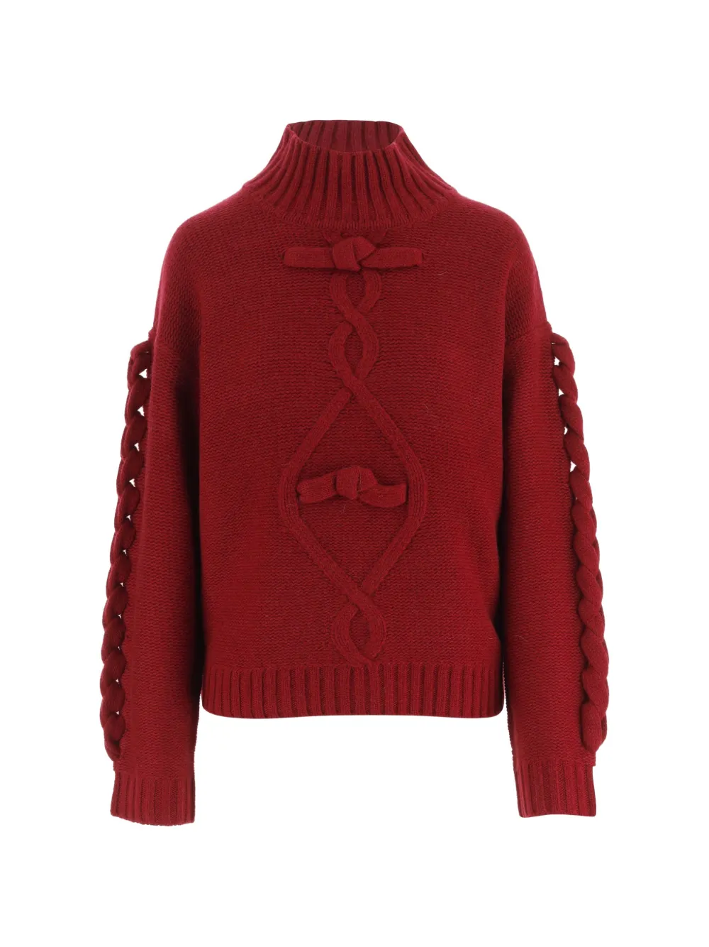 The Garment Como braided-detail high-neck sweater