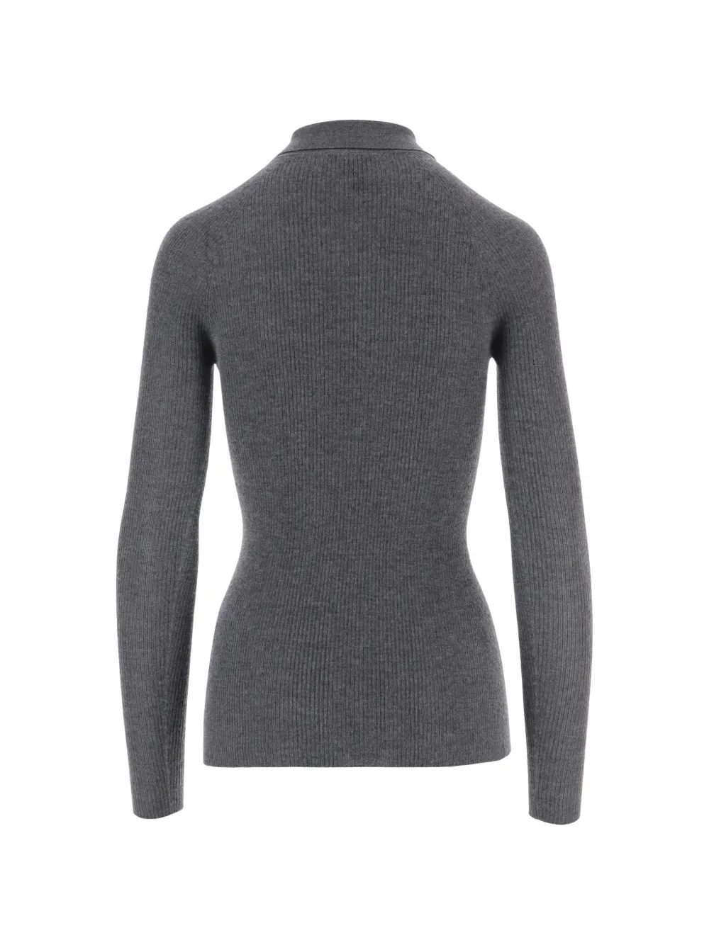 SA SU PHI Ribgebreid poloshirt Grijs