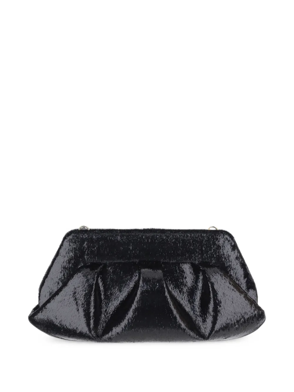 Themoirè Bios pleated clutch bag - Nero