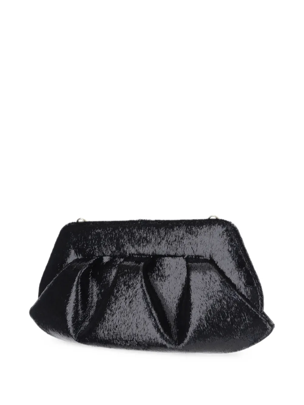 Themoirè Bios clutch Zwart