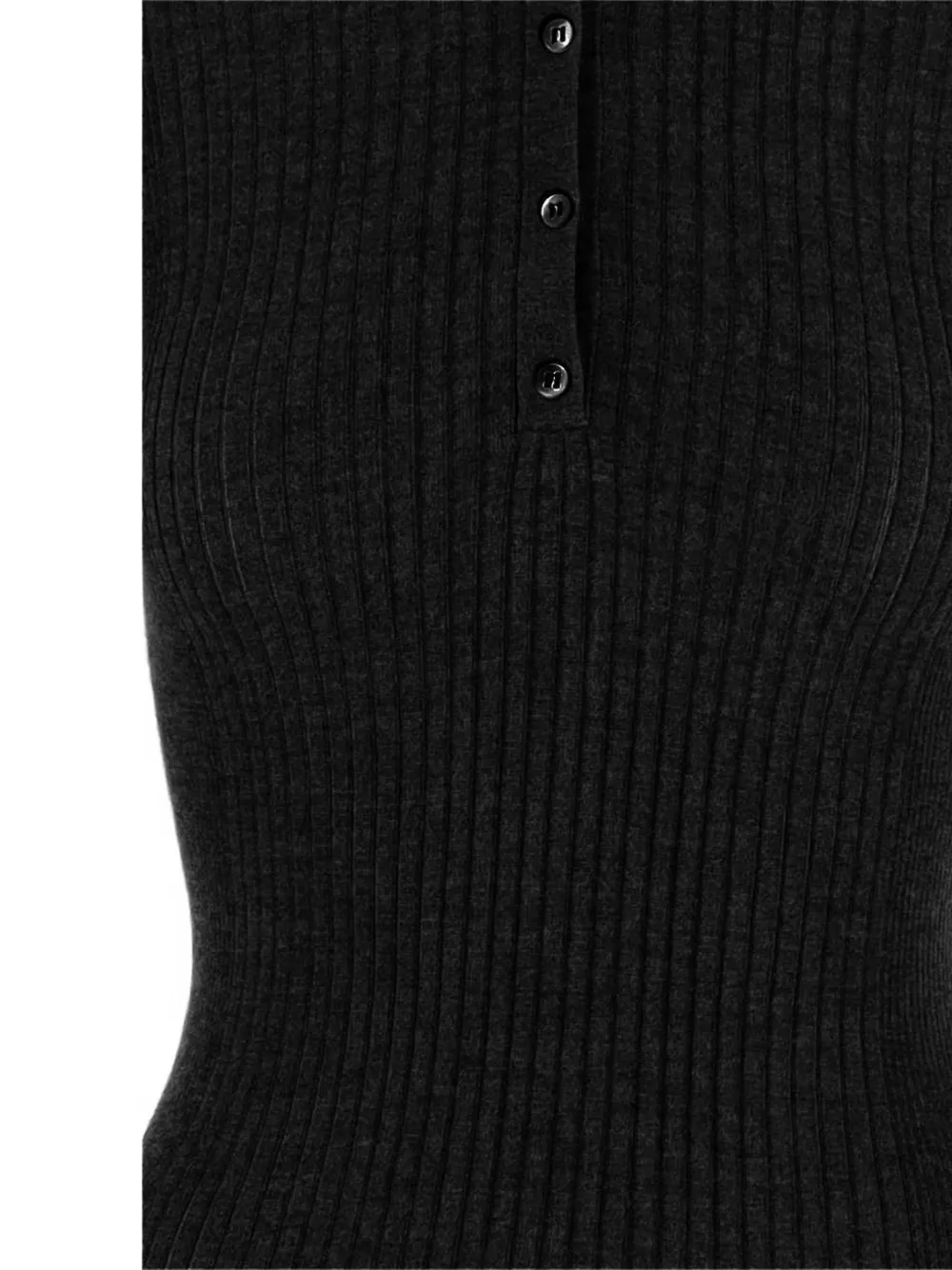 SA SU PHI Ribgebreid poloshirt Grijs