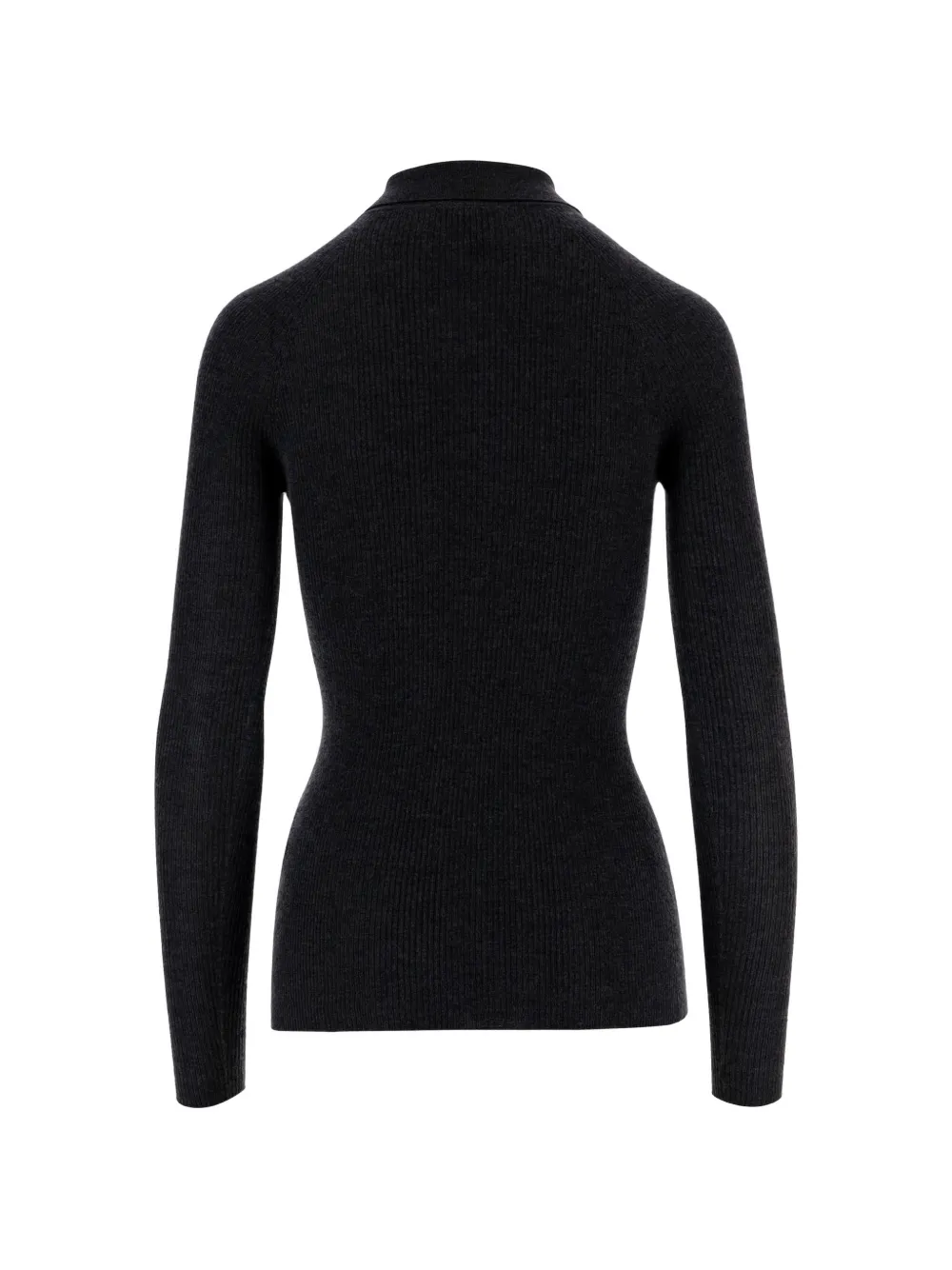 SA SU PHI Ribgebreid poloshirt Grijs