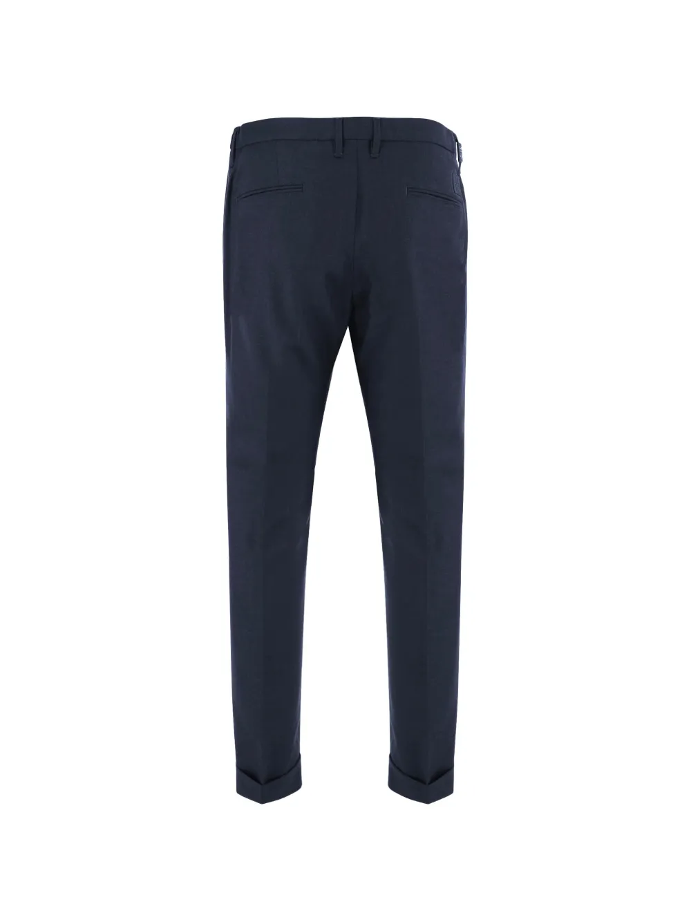 Jacob Cohën Plooibroek met omgeslagen pijpen Blauw