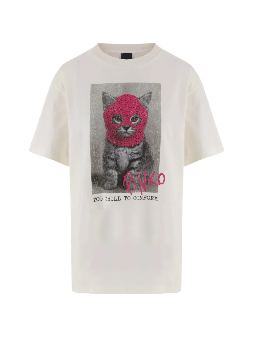 PINKO graphic-print T-shirt - Toni neutri