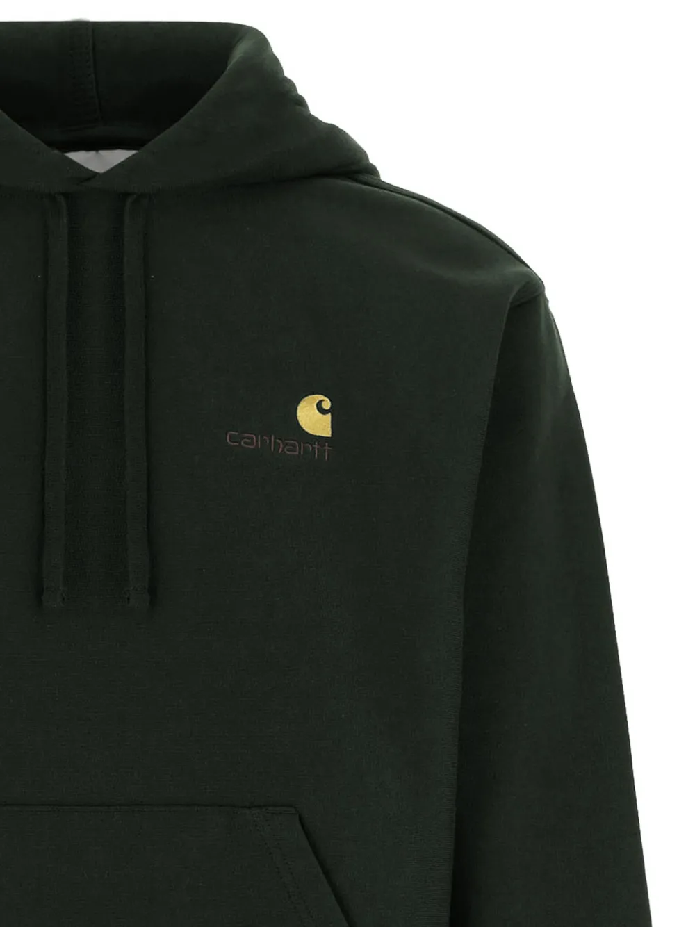 Carhartt WIP American Script hoodie met geborduurd logo Groen