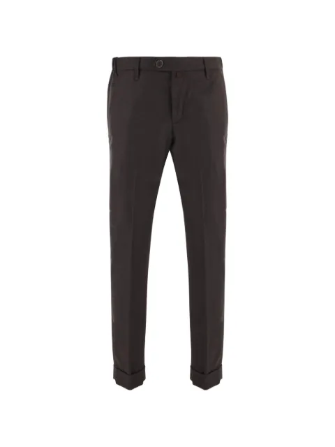Jacob Cohën pressed-crease turn-up trousers