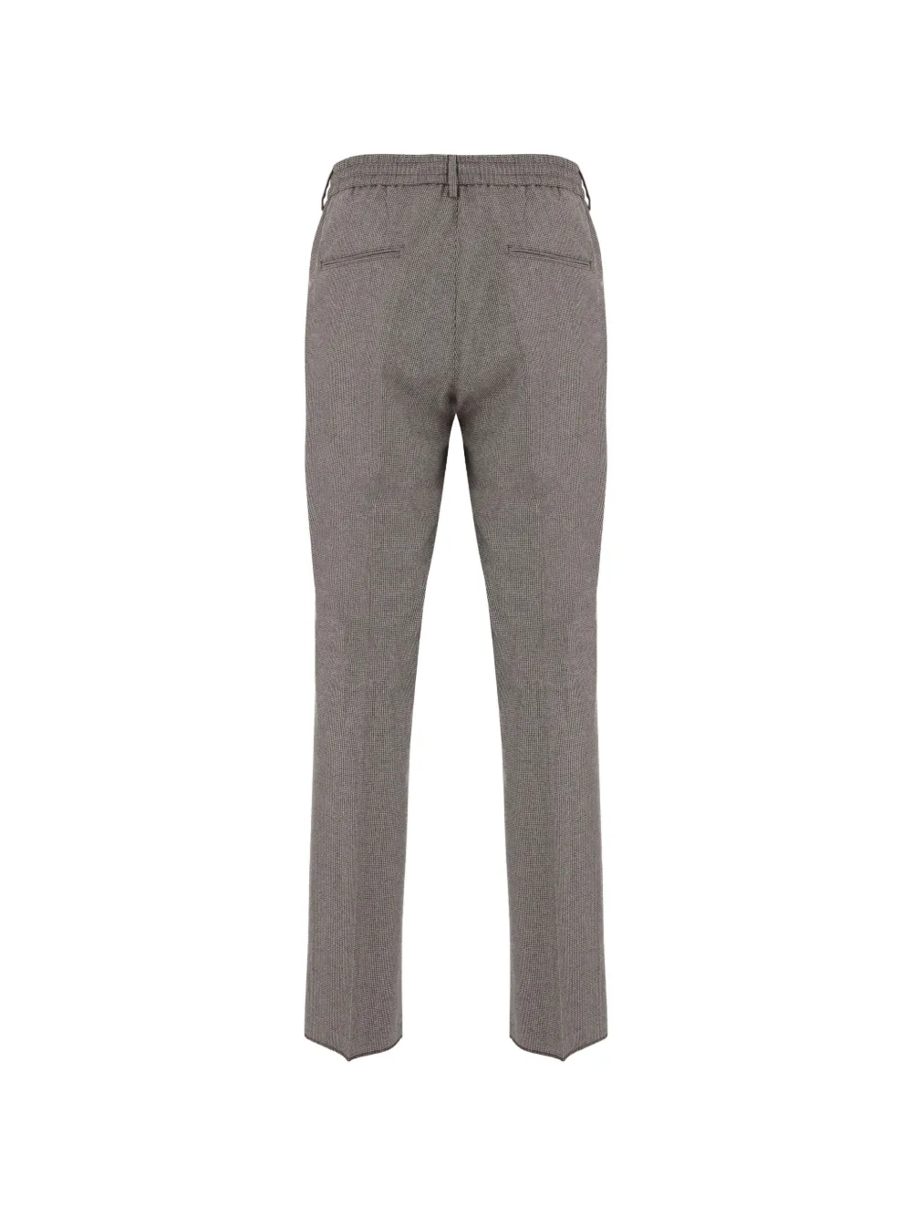 Tagliatore Pantalon met pied-de-poule-print en trekkoord Grijs