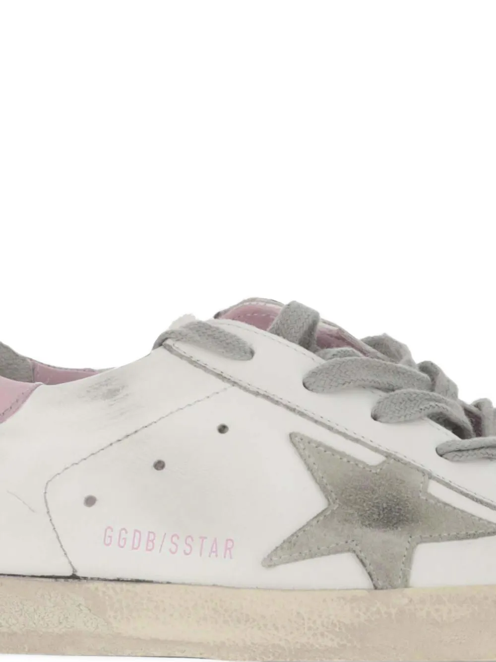 Golden Goose Superstar distressed-effect sneakers Wit