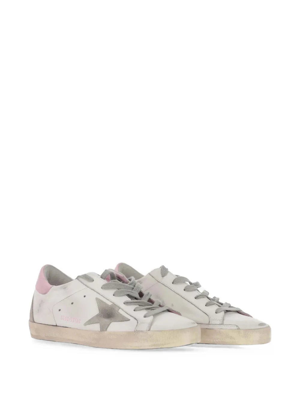 Golden Goose Superstar distressed-effect sneakers Wit