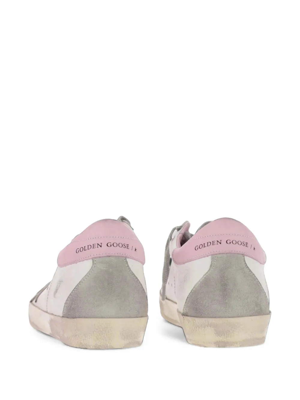 Golden Goose Superstar distressed-effect sneakers Wit