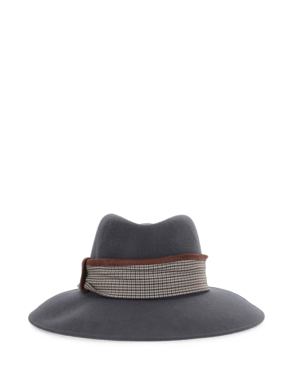 ALEXIA ÁLVAREZ DE TOLEDO Riviera checked-trim fedora hat
