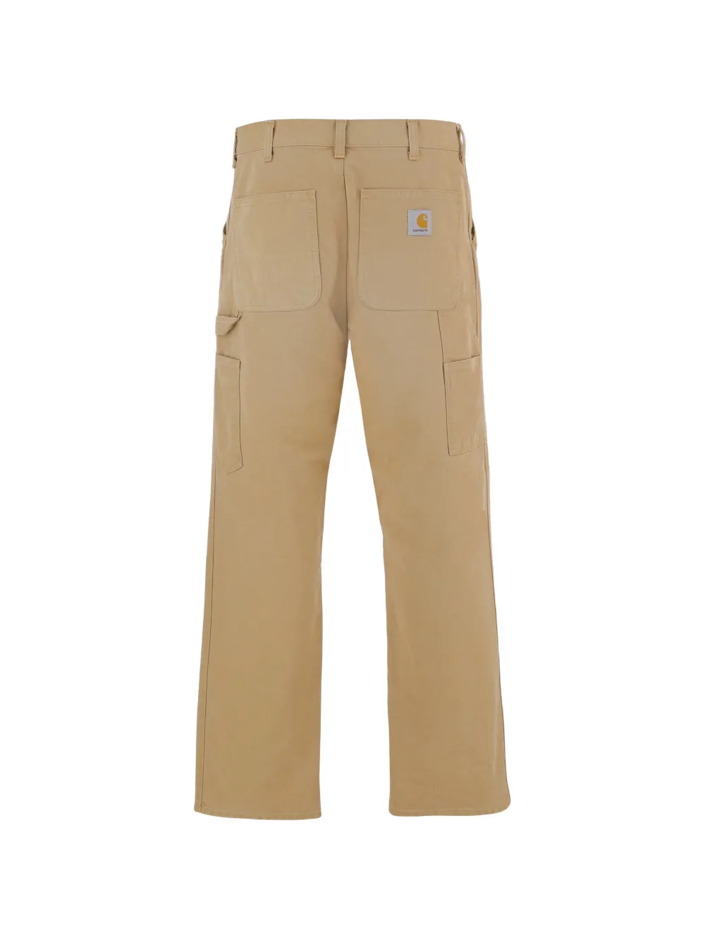 Carhartt WIP The Single canvas carpenterbroek met verwassen effect Beige