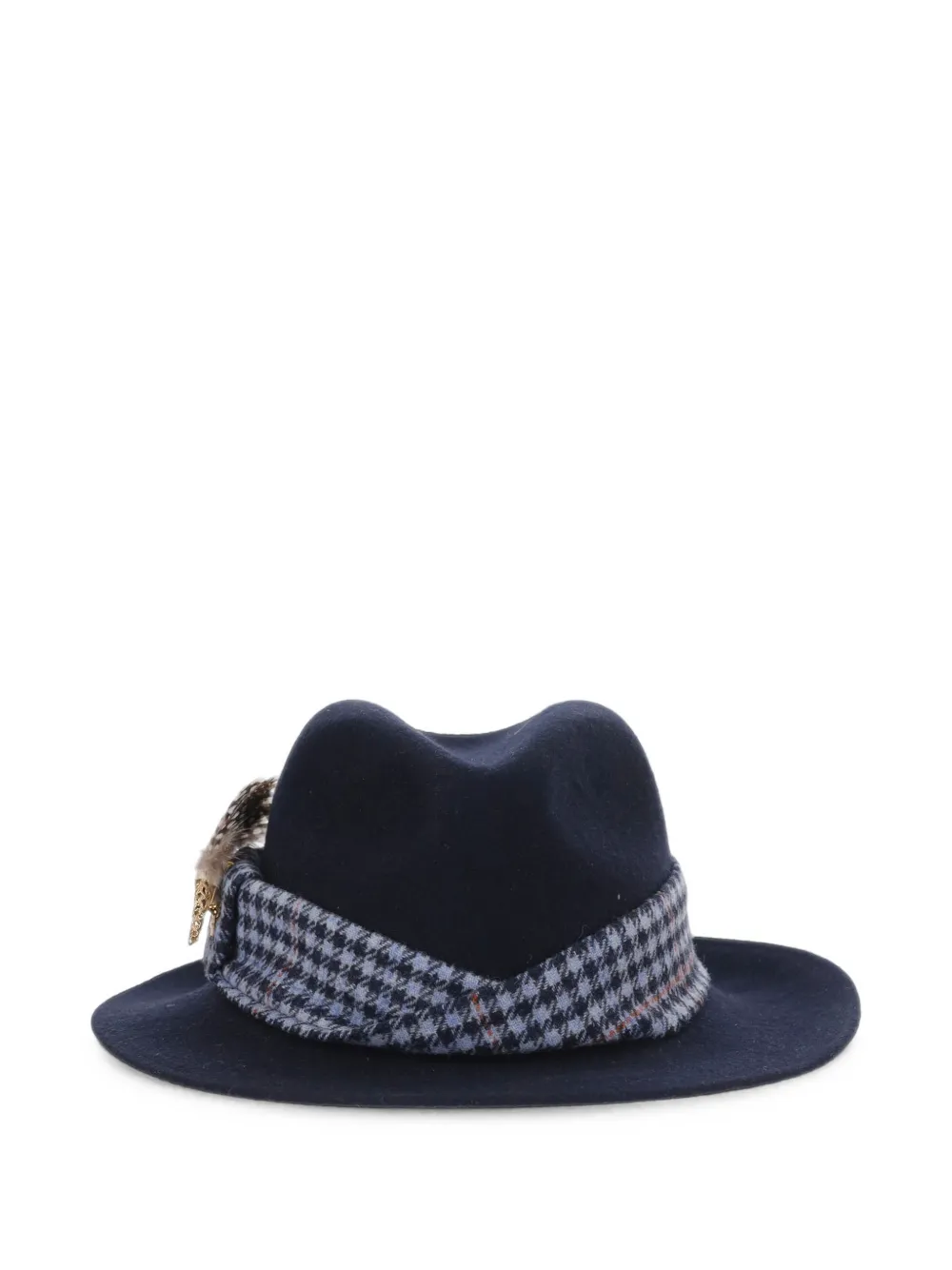 ALEXIA ÁLVAREZ DE TOLEDO houndstooth-trim hat