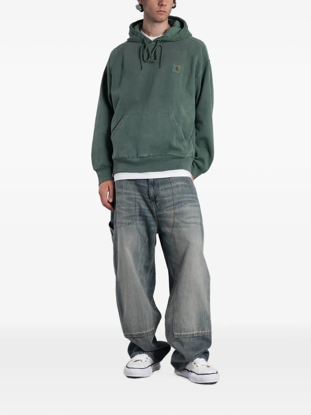 Carhartt WIP Hoodie met logopatch Groen