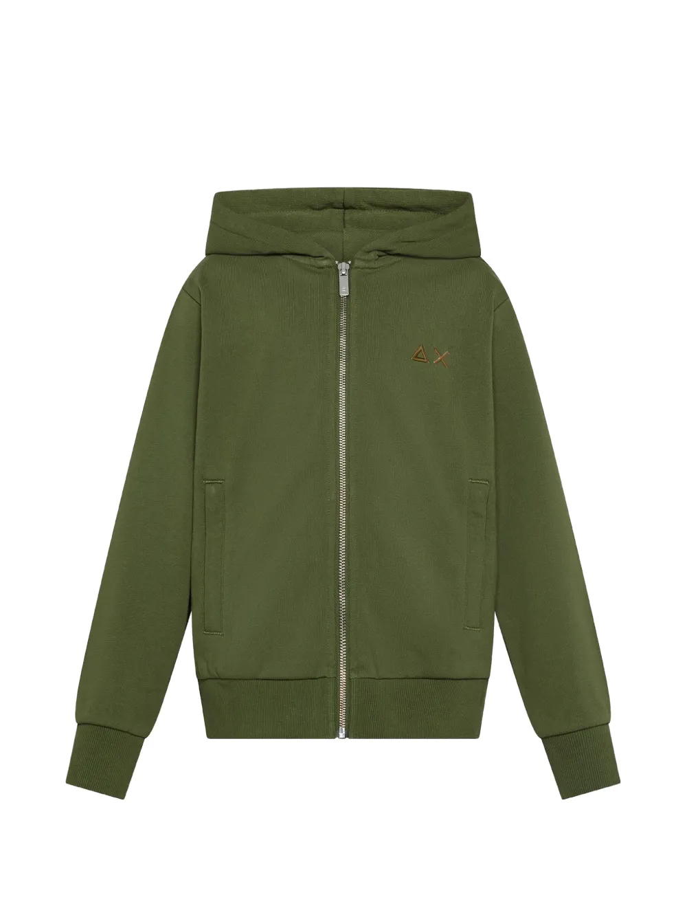 SUN68 KIDS Felpa con cappuccio e zip - Verde