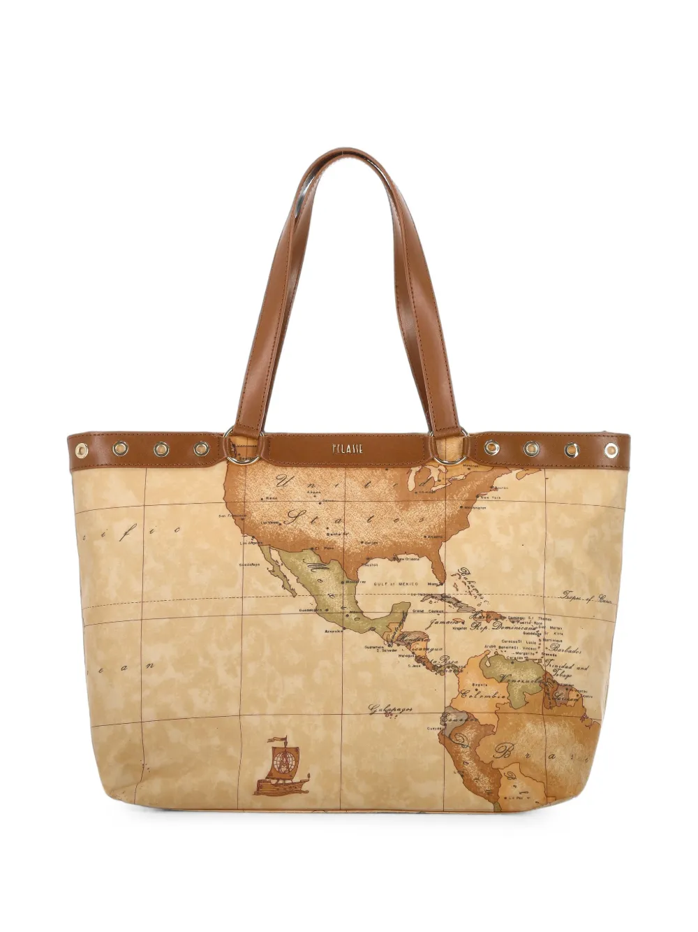 ALVIERO MARTINI 1° CLASSE Geo Classic map-print tote bag · OS