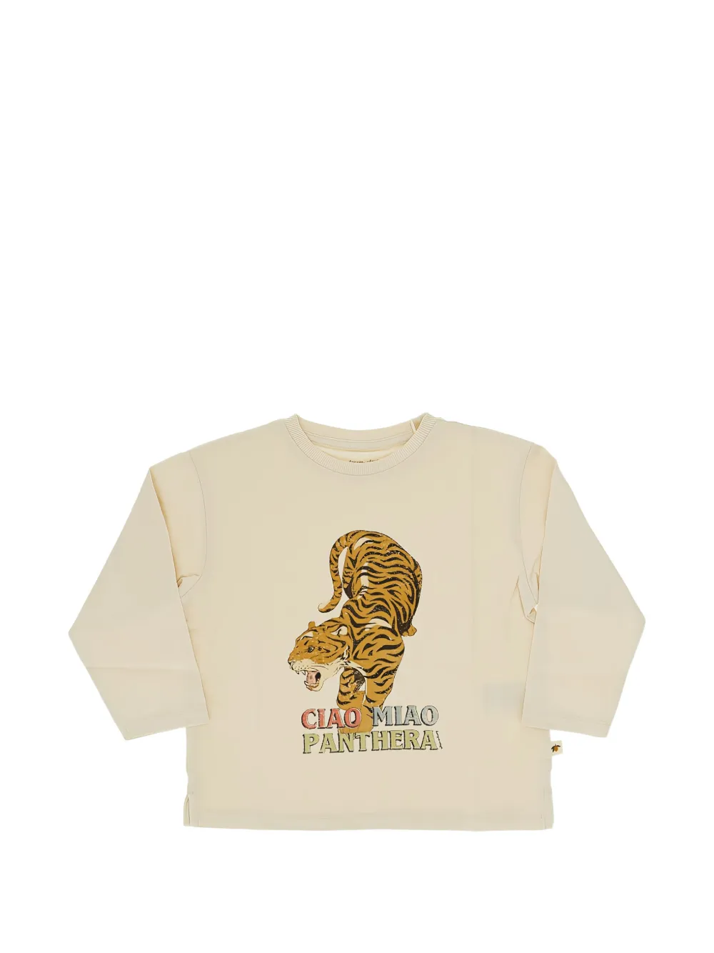 Konges Sløjd Fili Box tiger-print long-sleeve T-shirt - Toni neutri
