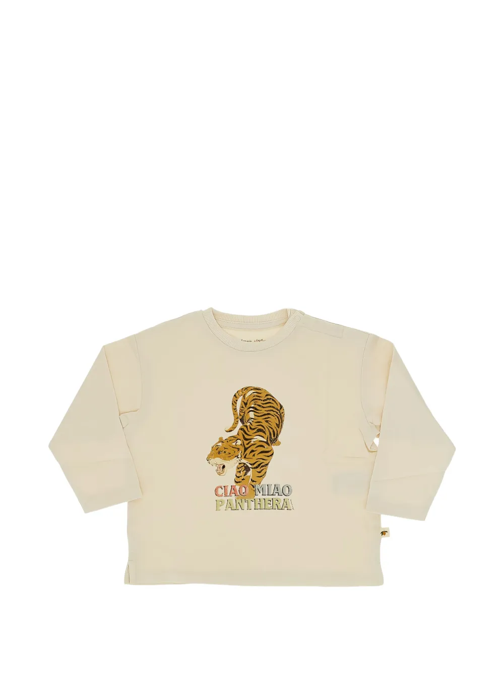 Konges Sløjd Fili Box tiger-print long-sleeve T-shirt - Toni neutri