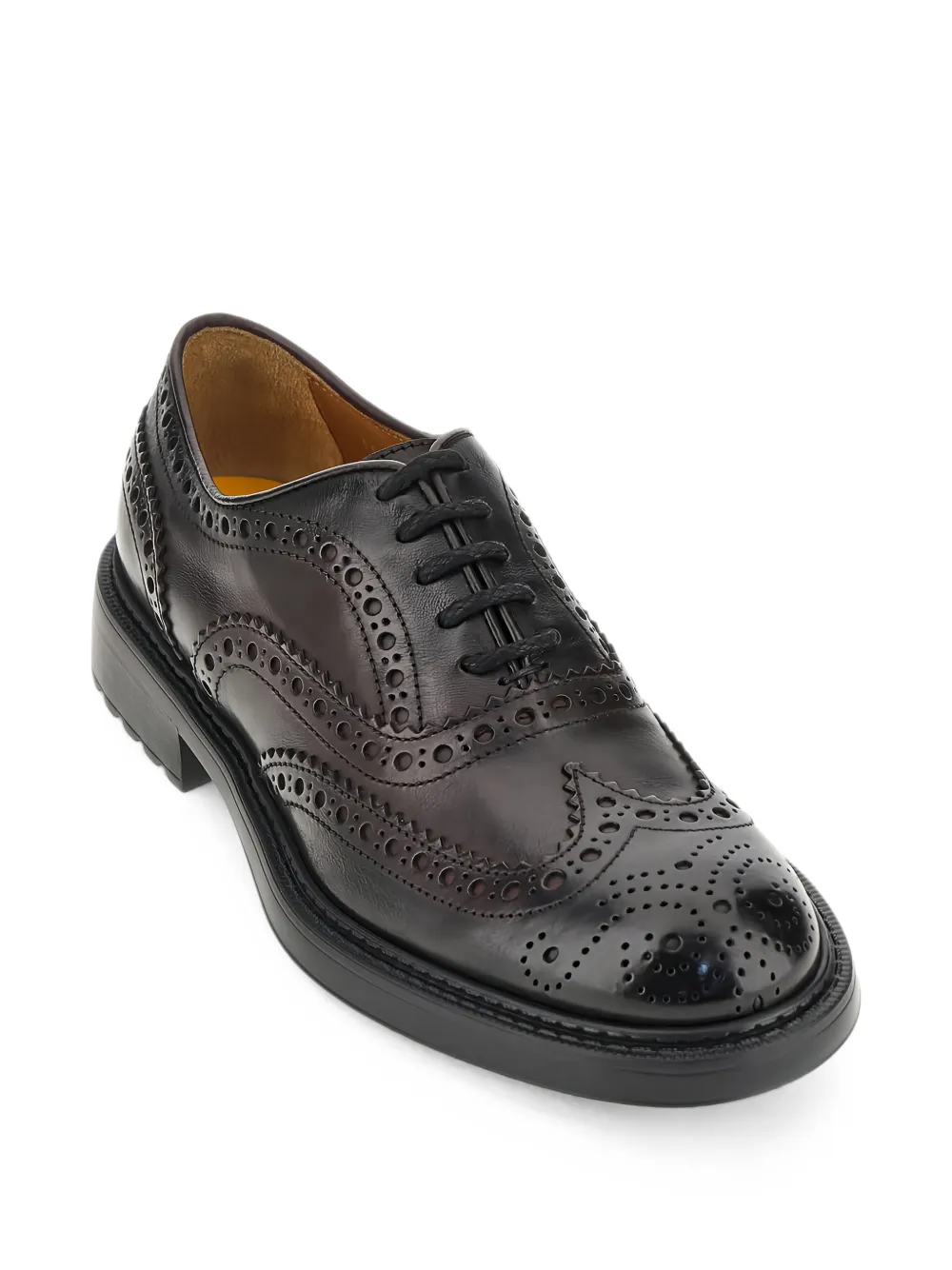 Doucal's leather brogues Zwart